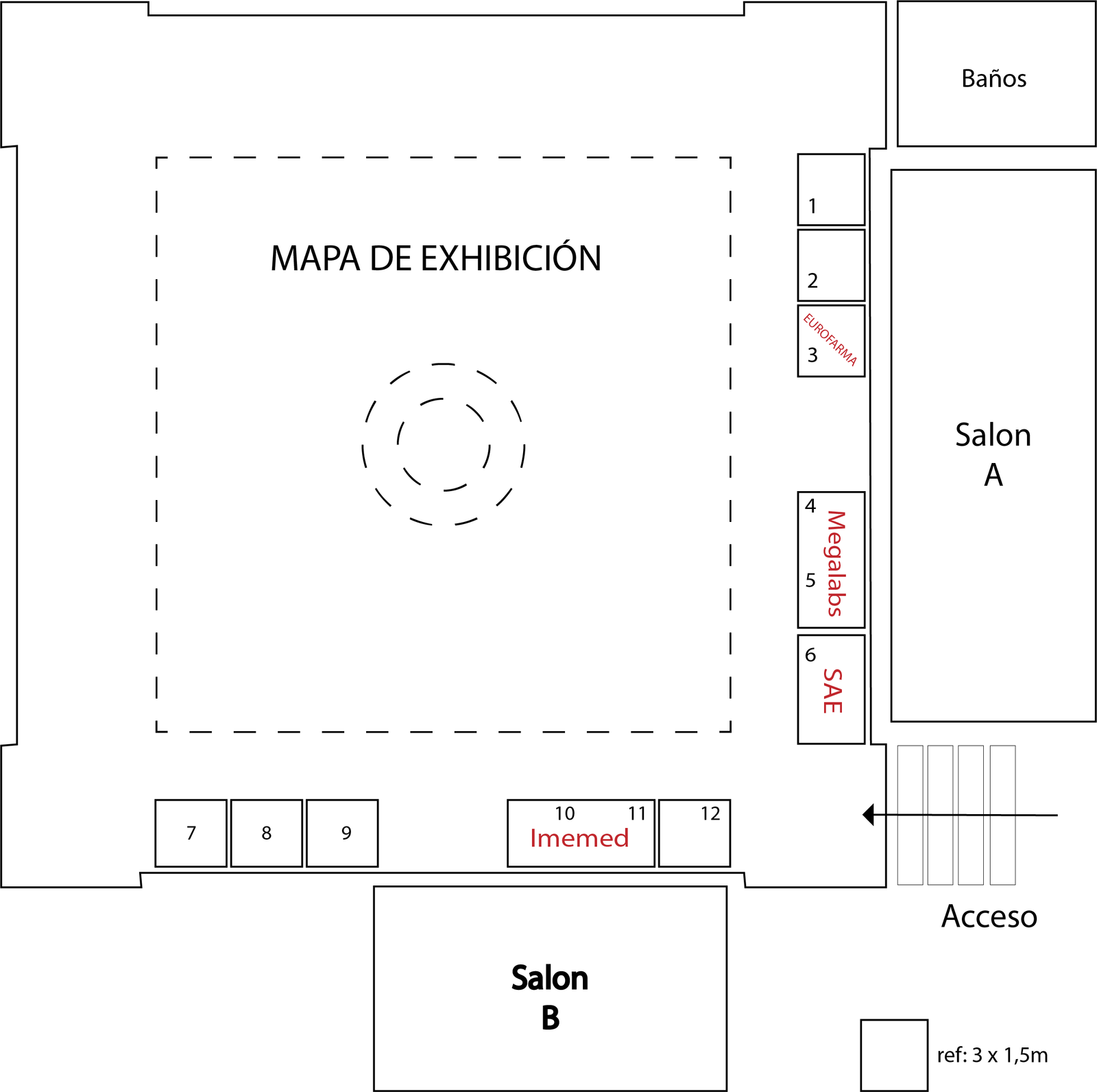 Mapa de Exhibición Grande